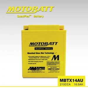 แบตเตอรี่มอเตอร์ไซค์ MotorBatt MBTX14AU