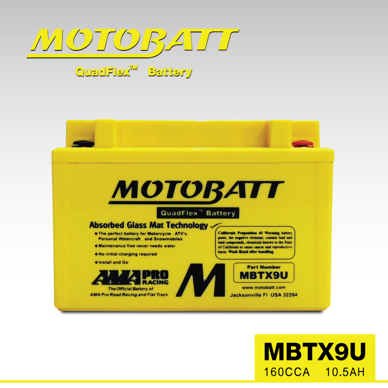 แบตเตอรี่มอเตอร์ไซค์ MotorBatt MBTX9U