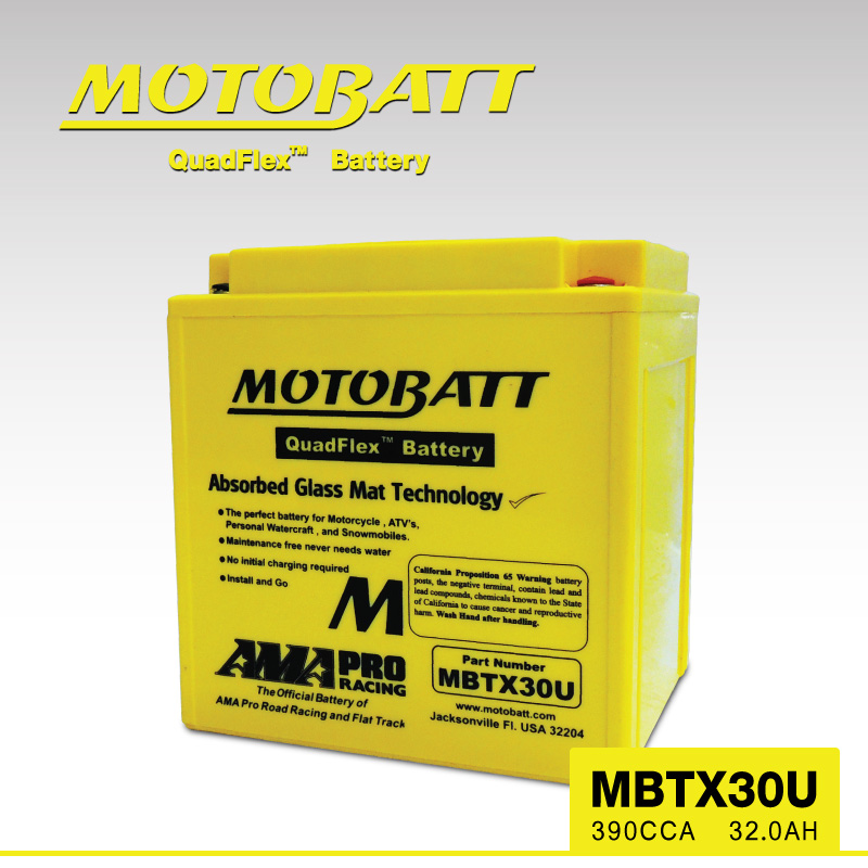 แบตเตอรี่มอเตอร์ไซค์ MotorBatt MBTX30U