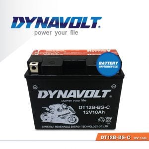 แบตเตอรี่มอเตอร์ไซค์ DYNAVOLT DT12B-BS-C