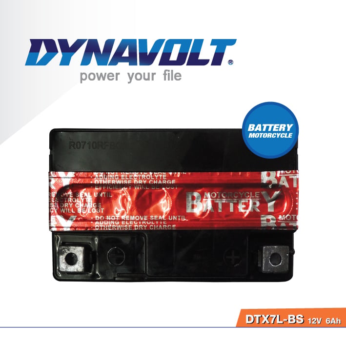 แบตเตอรี่มอเตอร์ไซค์ DYNAVOTL DTX7L-BS