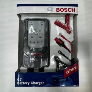 เครื่องชาร์จแบตเตอรี่ Bosch C7 ชาร์จ เรือ มอเตอร์ไซค์ รถยนต์ 12V/24V ชาร์จแบตเตอรี่ทุกชนิด MF SMF EFB GEL AGM ของแท้
